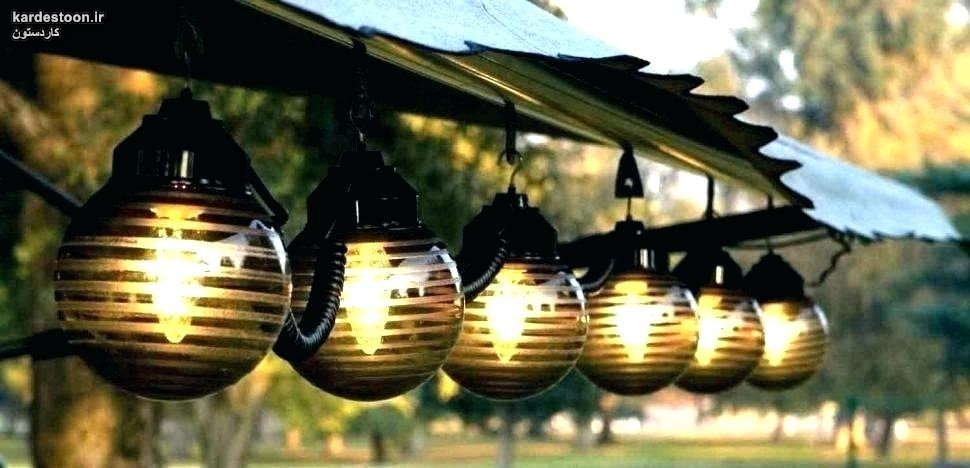 ساخت چراغ آویزان برای حیاط