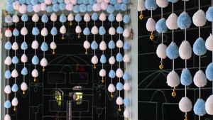 آموزش ساخت منگوله کاموایی تزیینی با چنگال