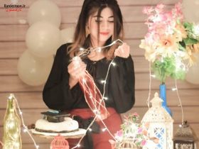 45 مدل ژست عکس تولد با کیک برای خانم ها 