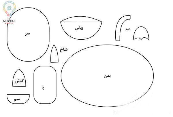 آموزش ساخت عروسک گاو نمدی