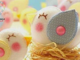 آموزش دوخت گنجشک های نمدی زیبا