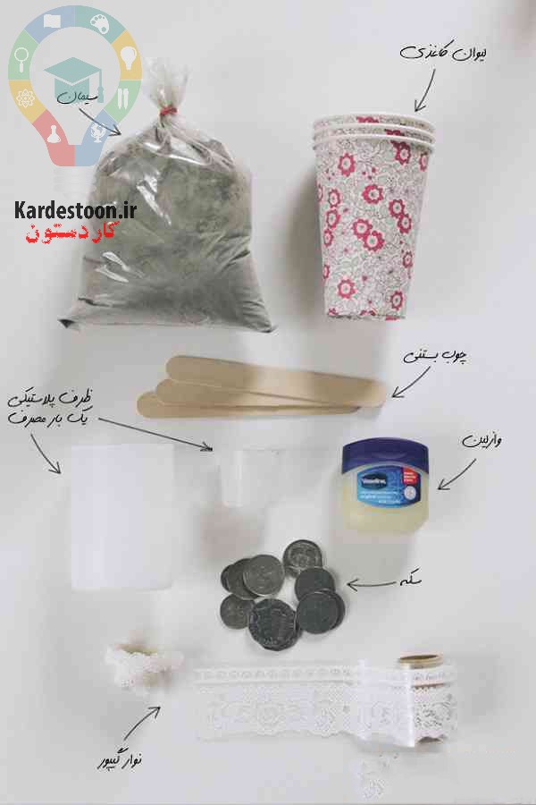 آموزش جاشمعی خیلی ظریف و زیبای سیمانی 