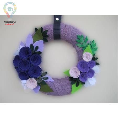 آموزش ساخت حلقه پشت دری نمدی جذاب 