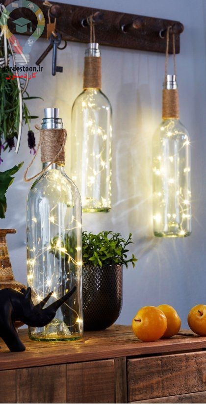 ایده و خلاقیت تزیینی با وسایل دور ریختنی شیشه ای