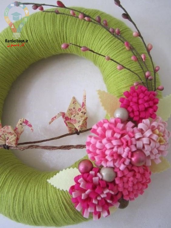 آموزش ساخت حلقه پشت دری نمدی جذاب 