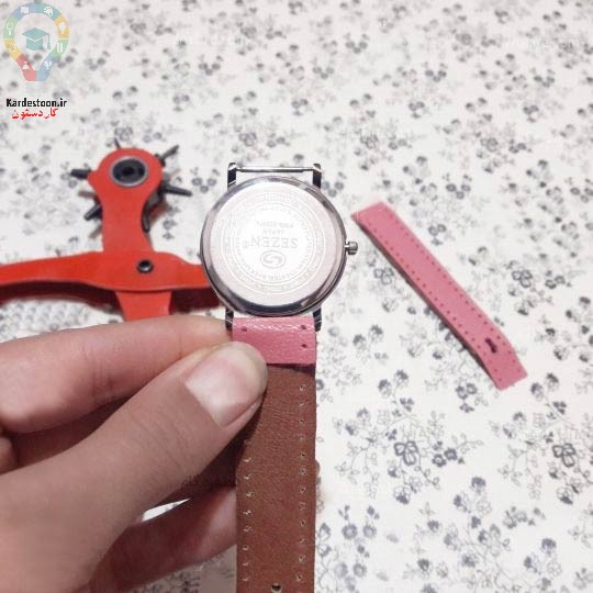 دوخت دستبند چرمی