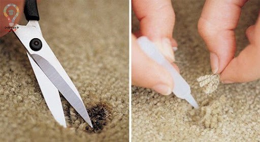 رفع سوختگی روی فرش