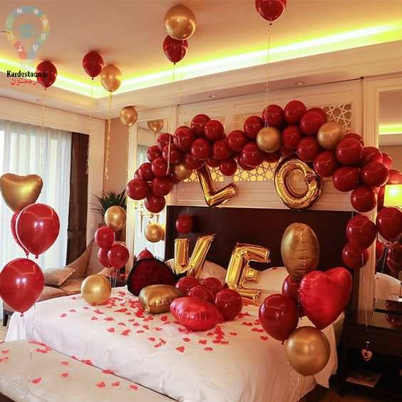 تزیین خانه شیک و ساده برای ولنتاین 
