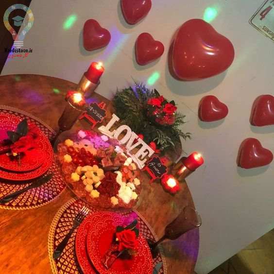 دیزاین ولنتاین در خانه