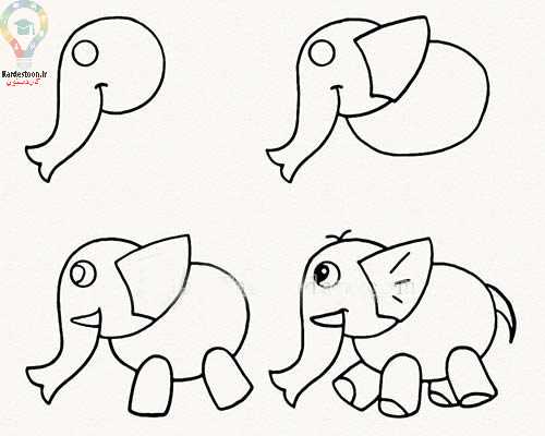 نقاشی حیوانات ترکیبی ساده