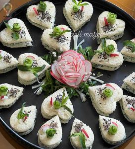 تزئین نون و پنیر و سبزی برای سفره افطار