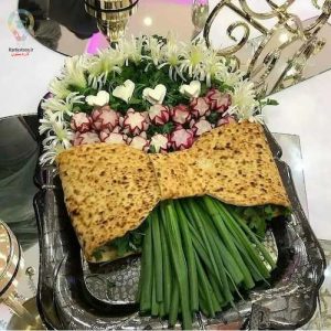 تزئین نون و پنیر و سبزی برای سفره افطار