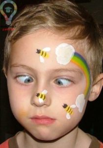نقاشی صورت دخترانه و پسرانه