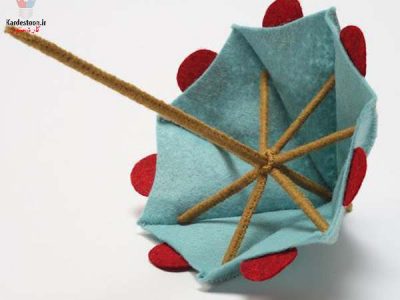 نحوه ساخت چتر تزیینی با کاغذ و هنر اوریگامی