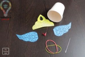 آموزش کاردستی پرنده یا موشک با لیوان یکبار مصرف