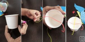 آموزش کاردستی پرنده یا موشک با لیوان یکبار مصرف