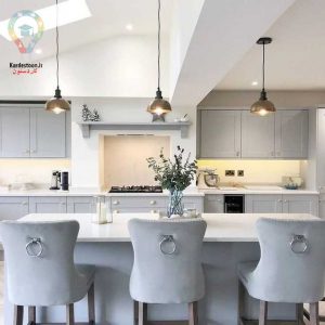 کابینت سفید نقره ای 