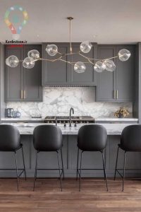 کابینت نقره ای روشن