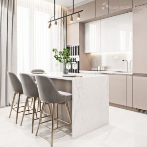 کابینت سفید نقره ای 