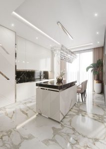 کابینت سفید نقره ای 