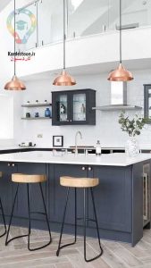 کابینت نقره ای روشن