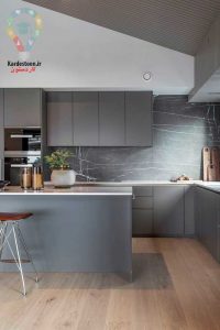کابینت نقره ای روشن
