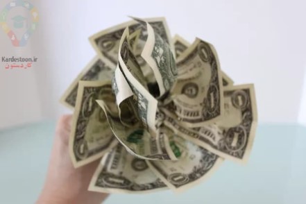 آموزش ساختن گل رز با پول