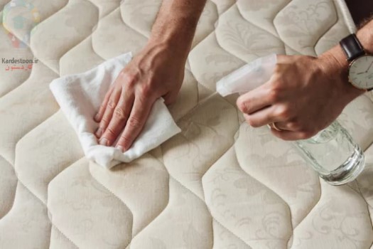 تمیز کردن تشک تخت با مواد خانگی