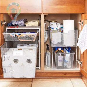 چند ایده برای مرتب کردن زیر سینک دستشویی