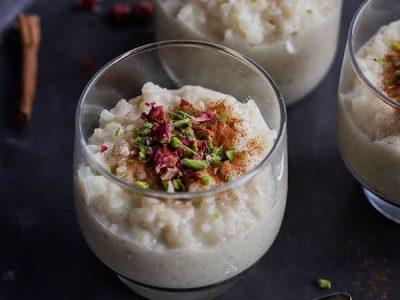 طرز تهیه شیر برنج مجلسی برای ۴ نفر