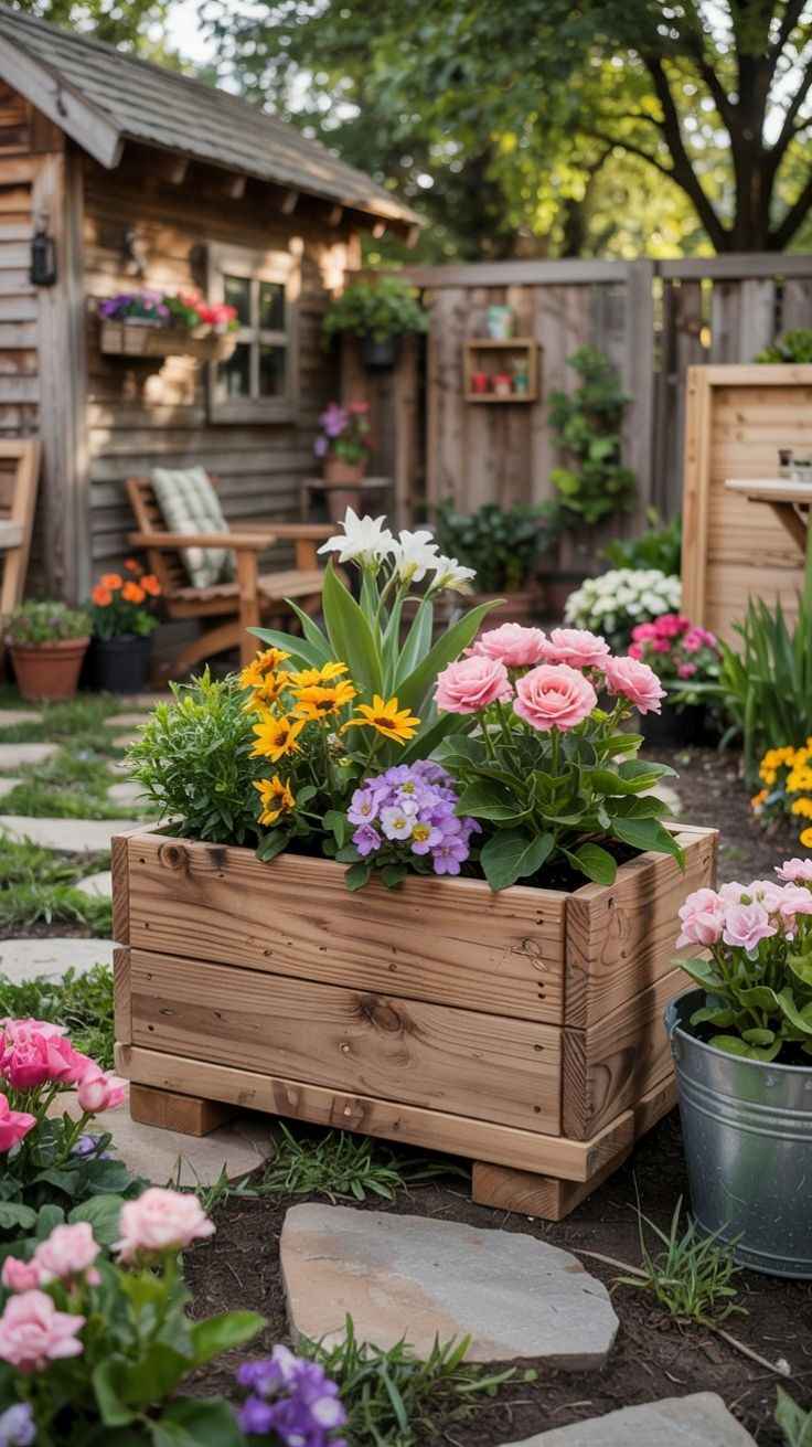 آب‌بندی جعبه گل