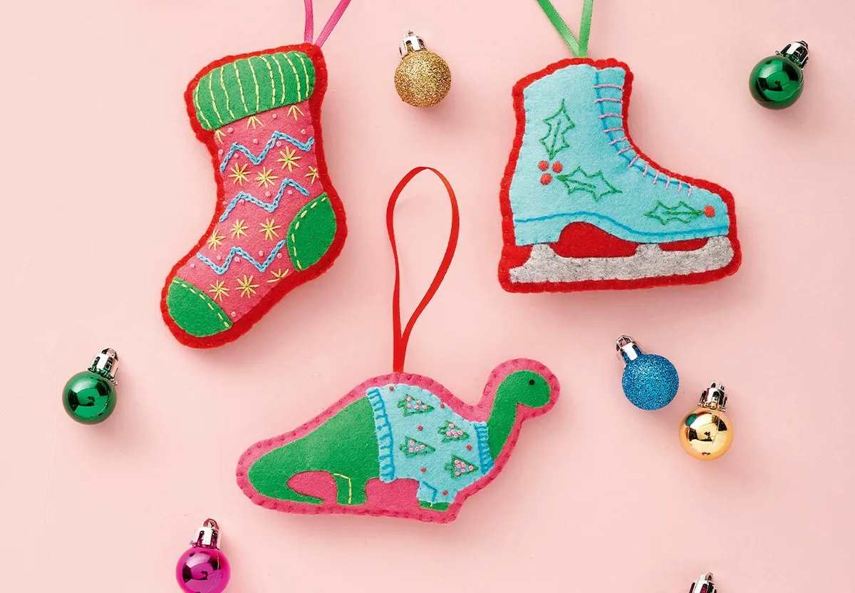 کاردستی نمدی برای کریسمس