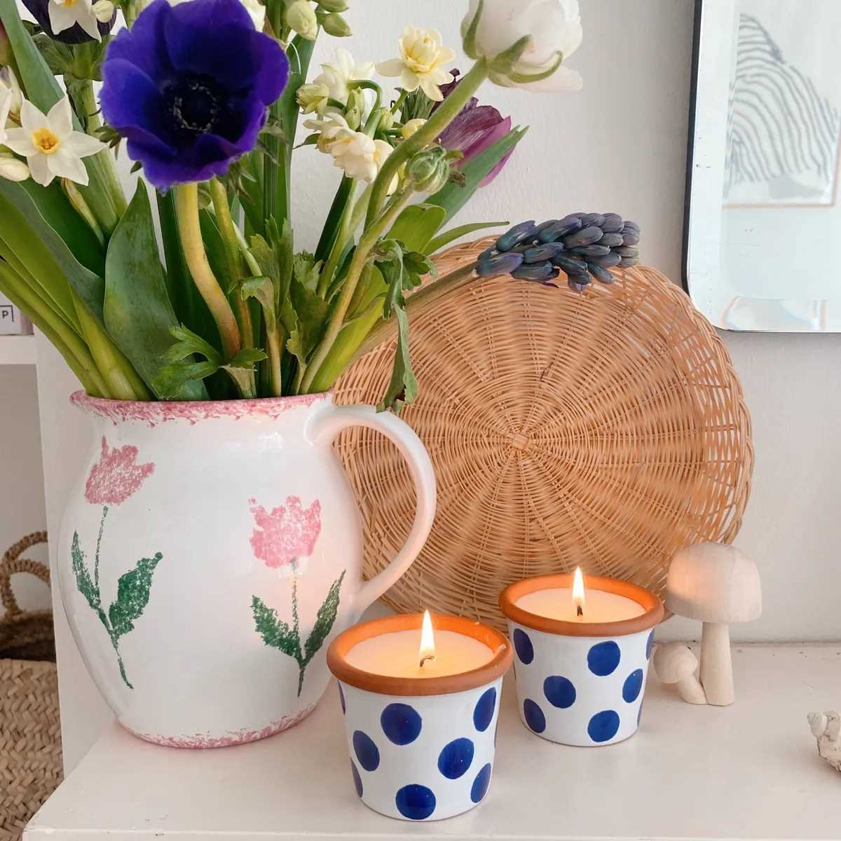 آموزش درست کردن شمع در خانه با استفاده از گلدان‌های بازیافتی!