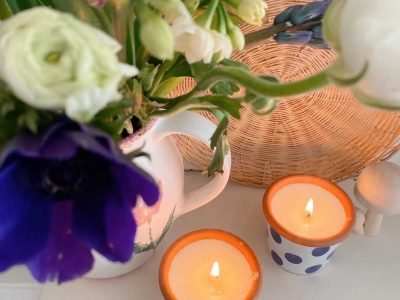 آموزش درست کردن شمع در خانه با استفاده از گلدان‌های بازیافتی!